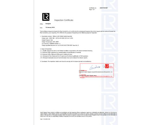 Lloyd’s Classification Society Certification